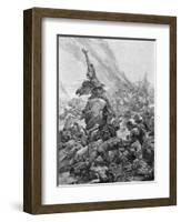 Julian Defeats Alamanni-Alphonse Mucha-Framed Art Print