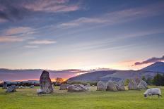 Castlerigg Stone Circle at Sunset-Julian Elliott-Photographic Print