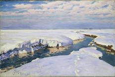 Winter in Osieku, C.1920-Julian Falat-Stretched Canvas