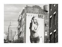 Billboards in Manhattan Number 1-Julian Lauren-Stretched Canvas