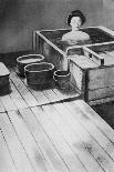 'The bath is a large barrel with charcoal stove. Frequently out of doors', c1900, (1921)-Julian Leonard Street-Photographic Print