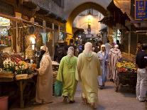 Street Life on Talaa Kbira in the Old Medina of Fes, Morocco-Julian Love-Photographic Print