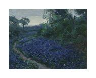 Field of Texas Bluebonnets and Prickly Pear Cacti-Julian Robert Onderdonk-Giclee Print