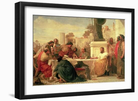 Julian the Apostate (Ad 331-363) Presiding at a Conference of Sectarians, 1875-Edward Armitage-Framed Giclee Print