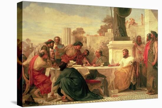 Julian the Apostate (Ad 331-363) Presiding at a Conference of Sectarians, 1875-Edward Armitage-Stretched Canvas