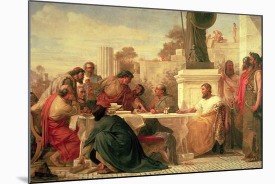 Julian the Apostate (Ad 331-363) Presiding at a Conference of Sectarians, 1875-Edward Armitage-Mounted Giclee Print