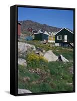Julianehab, Greenland, Polar Regions-David Lomax-Framed Stretched Canvas