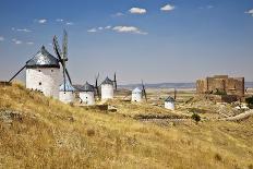 Antique La Mancha Windmills and Castle in Consuegra, Spain-Julianne Eggers-Photographic Print