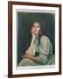 Julie Daydreaming, 1894 (Oil on Canvas)-Berthe Morisot-Framed Giclee Print