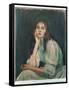 Julie Daydreaming, 1894 (Oil on Canvas)-Berthe Morisot-Framed Stretched Canvas