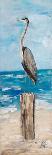 Heron on Tan II-Julie DeRice-Art Print