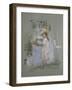 Julie in Pink by the Lakeside-Berthe Morisot-Framed Giclee Print