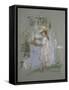 Julie in Pink by the Lakeside-Berthe Morisot-Framed Stretched Canvas