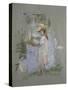 Julie in Pink by the Lakeside-Berthe Morisot-Stretched Canvas