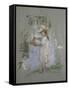 Julie in Pink by the Lakeside-Berthe Morisot-Framed Stretched Canvas