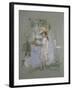 Julie in Pink by the Lakeside-Berthe Morisot-Framed Giclee Print