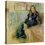 Julie Manet (1878-1966) and Her Greyhound Laerte, 1893-Berthe Morisot-Stretched Canvas