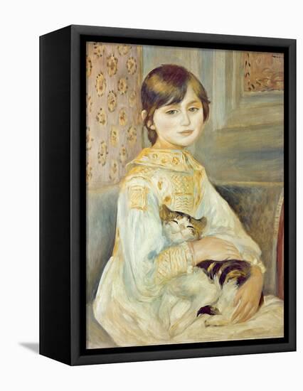 Julie Manet with Cat, 1887-Pierre-Auguste Renoir-Framed Stretched Canvas