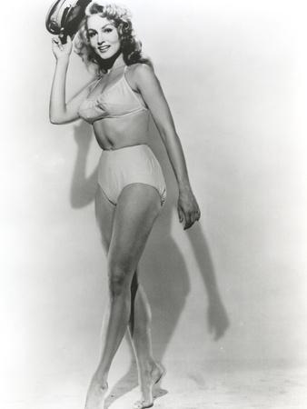 Julie Newmar Holding Hat in Lingerie Black and White' Photo - Movie Star  News | AllPosters.com