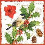 Holiday Chickadee-Julie Paton-Art Print