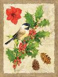 Holiday Chickadee-Julie Paton-Art Print