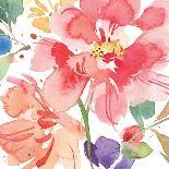 Hydrangea & Butterflies-Julie Paton-Art Print