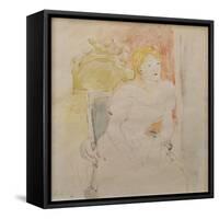 Julie Seated-Berthe Morisot-Framed Stretched Canvas