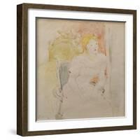 Julie Seated-Berthe Morisot-Framed Giclee Print