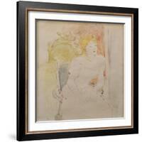 Julie Seated-Berthe Morisot-Framed Giclee Print