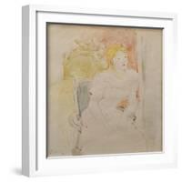 Julie Seated-Berthe Morisot-Framed Giclee Print