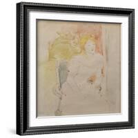 Julie Seated-Berthe Morisot-Framed Giclee Print