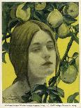 Jugend Front Cover, Young Woman with Apple Tree-Julie Wolfthorn-Art Print