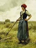 Shepherdess with Cows and Goats-Julien Dupré-Giclee Print