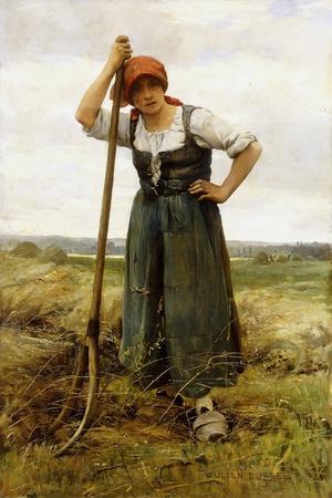 Peasant Woman Leaning on a Pitchfork