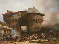 Combat at Porte Pannessac in 1562, C.1833-Julien-michel Gue-Framed Giclee Print