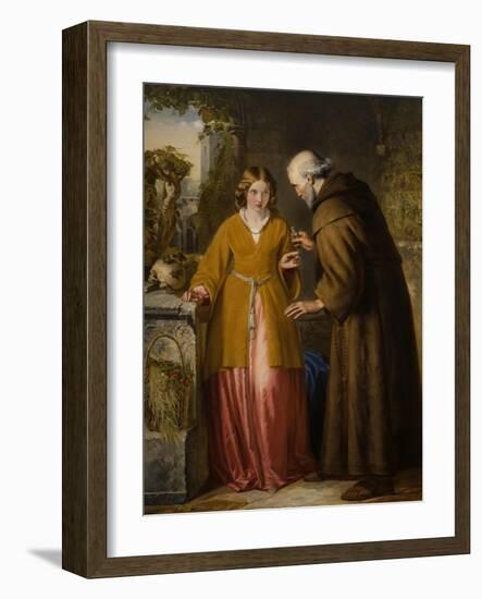 Juliet and the Friar 'Take Thou This Phial'-William James Grant-Framed Giclee Print