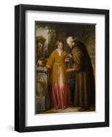 Juliet and the Friar 'Take Thou This Phial'-William James Grant-Framed Giclee Print