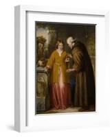 Juliet and the Friar 'Take Thou This Phial'-William James Grant-Framed Giclee Print