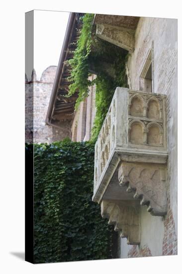 Juliet Balcony in Casa Di Giulietta, Verona, Italy-Martin Child-Stretched Canvas