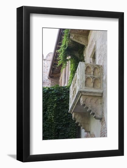 Juliet Balcony in Casa Di Giulietta, Verona, Italy-Martin Child-Framed Photographic Print