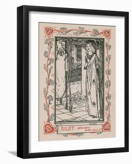 Juliet, Romeo and Juliet-Robert Anning Bell-Framed Giclee Print