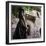 Juliet's Balcony and Statue, Verona, UNESCO World Heritage Site, Veneto, Italy, Europe-Stuart Black-Framed Photographic Print