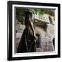 Juliet's Balcony and Statue, Verona, UNESCO World Heritage Site, Veneto, Italy, Europe-Stuart Black-Framed Photographic Print