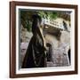 Juliet's Balcony and Statue, Verona, UNESCO World Heritage Site, Veneto, Italy, Europe-Stuart Black-Framed Photographic Print