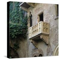 Juliet's Balcony, Verona, UNESCO World Heritage Site, Veneto, Italy, Europe-Stuart Black-Stretched Canvas