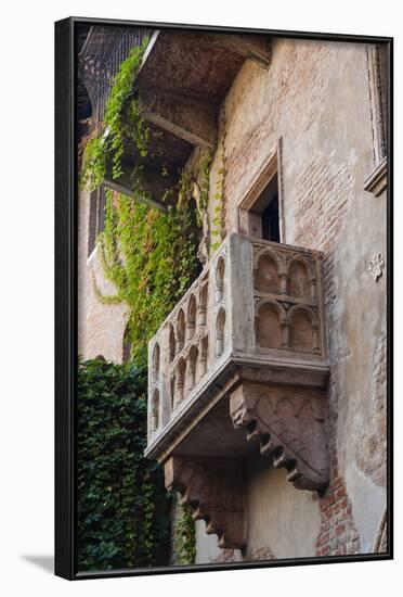 Juliet's House and Juliet's Balcony, Verona, UNESCO World Heritage Site, Veneto, Italy, Europe-Nico Tondini-Framed Photographic Print