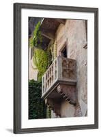 Juliet's House and Juliet's Balcony, Verona, UNESCO World Heritage Site, Veneto, Italy, Europe-Nico Tondini-Framed Photographic Print