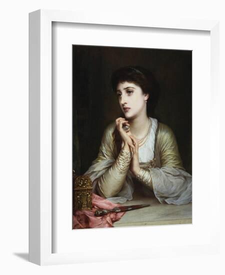 Juliet's Last Thoughts-Frank Bernard Dicksee-Framed Premium Giclee Print