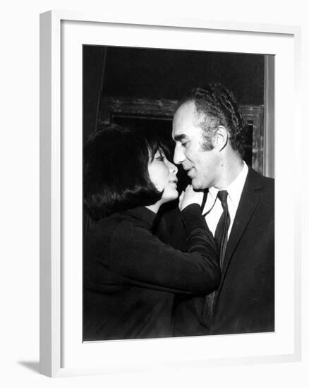 Juliette Gréco and Michel Piccoli in 1968-Marcel Begoin-Framed Photographic Print