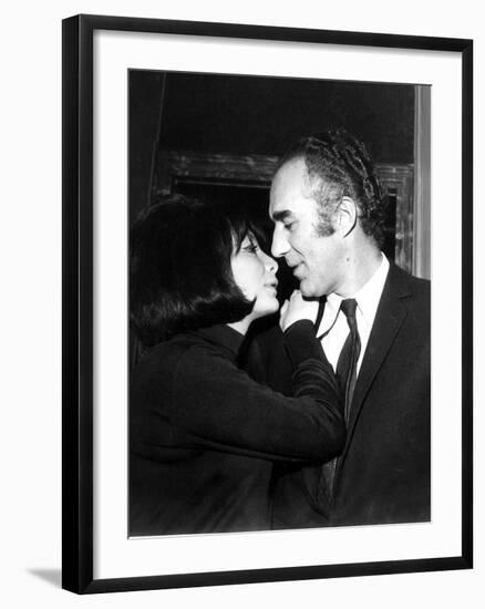 Juliette Gréco and Michel Piccoli in 1968-Marcel Begoin-Framed Photographic Print